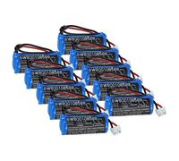 vhbw 10x Pile remplacement pour Mitsubishi FX2NC-32BL pour système de contrôle (450mAh, 3,6V, Li-MnO2)