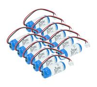 vhbw 10x Pile Remplacement pour Mitsubishi FX2NC-32BL pour système de contrôle (450mAh, 3,6V, Li-MnO2)
