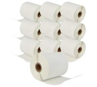 vhbw 10x Rouleau d'étiquettes 102mm x 50mm (836 étiquettes) remplacement pour Brother RD-S03E1 pour étiqueteuse