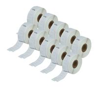 vhbw 10x Rouleau d'étiquettes 25mm x 54mm (500 étiquettes) compatible avec Dymo LabelWriter LW450 Twin Turbo, SE300 étiqueteuse blanc