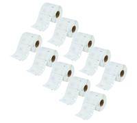 vhbw 10x Rouleau d'étiquettes 54mm x 11mm (1500 étiquettes) compatible avec CoStar LabelWriters BC+, ASCII 250, BC, ACII 200 étiqueteuse