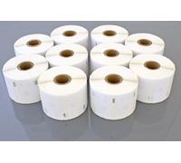 vhbw 10x Rouleau d'étiquettes 57mm x 32mm (1000 étiquettes) compatible avec Dymo LabelWriter 400 Turbo, EL40, 400 Duo, EL60 étiqueteuse