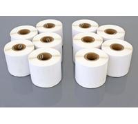 vhbw 10x Rouleau d'étiquettes 59mm x 190mm (110 étiquettes) compatible avec Dymo LabelWriter 330 Turbo, 330, 320 II imprimante d'étiquettes