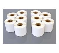 vhbw 10x Rouleau d'étiquettes 59mm x 190mm (110 étiquettes) compatible avec Dymo LabelWriter 330 Turbo II, 400 Duo étiqueteuse blanc