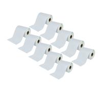 vhbw 10x Rouleau d'étiquettes à transfert thermique 152,4mm x 101,6mm (250 étiquettes) compatible avec Toshiba TEC B-EV4D étiqueteuse blanc
