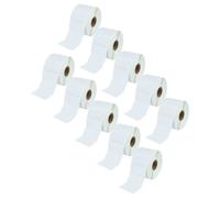 vhbw 10x Rouleau d'étiquettes à transfert thermique 25,4mm x 50,8mm (1300 étiquettes) compatible avec Zebra ZT200, Z600, Z6M étiqueteuse