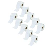 vhbw 10x Rouleau d'étiquettes à transfert thermique 25,4mm x 50,8mm (1300 étiquettes) compatible avec Zebra ZT230, ZT220, ZT400 étiqueteuse