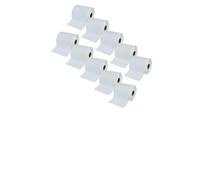 vhbw 10x Rouleau d'étiquettes à transfert thermique 50,8mm x 101,6mm (750 étiquettes) compatible avec Toshiba TEC BSX4 étiqueteuse blanc