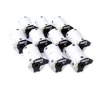 vhbw 10x Rouleau d'étiquettes + support 102mm x 51mm (600 étiquettes) compatible avec Brother PT QL-710W, QL-720, QL720NW étiqueteuse