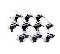 vhbw 10x Rouleau d'étiquettes + support 102mm x 51mm (600 étiquettes) remplacement pour Brother DK-11240 pour étiqueteuse