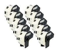 vhbw 10x Rouleau d'étiquettes + support 23mm x 23mm (1000 étiquettes) compatible avec Brother PT QL-720 étiqueteuse - premium blanc