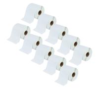 vhbw 10x Rouleau d'étiquettes thermique 25,4mm x 76,2mm (1375 étiquettes) compatible avec Toshiba TEC B572, B482, B-EV4D, B472 étiqueteuse