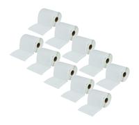 vhbw 10x Rouleau d'étiquettes thermique 76,2mm x 101,5mm (500 étiquettes) compatible avec Zebra DA402, 220Xi4 étiqueteuse - autocollant blanc