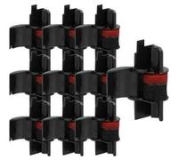 vhbw 10x Rouleaux d'encre noir compatible avec Casio FR 520, 2600 calculatrice imprimante, caisse enregistreuse