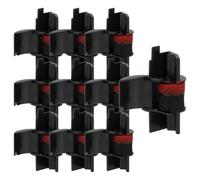 vhbw 10x Rouleaux d'encre noir compatible avec Casio HR 120T, 170L, 110, 110S, FR110S, 21 calculatrice imprimante, caisse enregistreuse