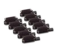 vhbw 10x Rouleaux d'encre noir compatible avec Casio HR 150 TEC, HR 150 TER, HR 160 calculatrice de poche, caisse enregistreuse G