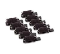 vhbw 10x Rouleaux d'encre noir compatible avec Olympia PD 711, CPD 12, CPD 12 L calculatrice imprimante, caisse enregistreuse