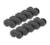 vhbw 10x Rouleaux d'encre noir compatible avec Triumph-Adler 121 P, 1216-1218 P, 1214 P calculatrice imprimante, caisse enregistreuse