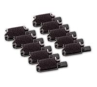 vhbw 10x Rouleaux d'encre Noir Compatible avec Wincor-Nixdorf 40 T-III, 42 T-II Calculatrice de Poche, Caisse enregistreuse