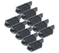 vhbw 10x Rouleaux d'encre noir remplacement pour Olympia 068400132 pour calculatrice imprimante, caisse enregistreuse