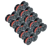 vhbw 10x Rouleaux d'encre noir-rouge compatible avec Casio DR 620TEC calculatrice imprimante, caisse enregistreuse