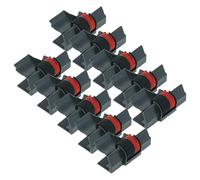 vhbw 10x Rouleaux d'encre Noir-Rouge Compatible avec Olympia CPD-430