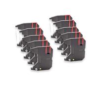 vhbw 10x Ruban encreur compatible avec Brother AX45, AX450, AX410, AX550, EM30 imprimante matricielle ou de reçus - ruban carbone noir