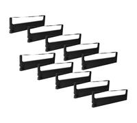 vhbw 10x Ruban encreur compatible avec Commodore SC 5920, MPS 1250, 1200 P, MPS 1200 P, MPS 1200 imprimante matricielle ou de reçus - noir