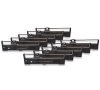 vhbw 10x Rubans en nylon à encre pour imprimante matricielle Epson FX-590, FX-890, FX590, FX890, LQ-590, LQ-890, LQ590, LQ890 comme C13S015337.