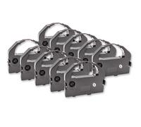 vhbw 10x Ruban encreur compatible avec Epson LQ 2550 Plus Color, LQ 670, LQ 680, LQ 680 Pro imprimante matricielle ou de reçus - noir