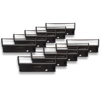 vhbw 10x Ruban encreur compatible avec Huth T 450 Series imprimante matricielle ou de reçus - noir
