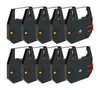 vhbw 10x Ruban encreur compatible avec Olivetti CX 440 Series, CX 470, CX 450 imprimante matricielle ou de reçus - ruban carbone noir