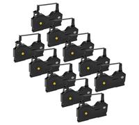 vhbw 10x Ruban encreur compatible avec Olivetti CX 880, 901 D, 900 X | machine à écrire - ruban carbone noir