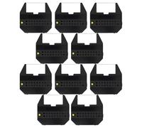 vhbw 10x Ruban encreur compatible avec Olivetti Lettera E-SP, OlE 504, NEW Serie II machine à écrire - noir