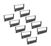vhbw 10x Ruban encreur compatible avec Panasonic 5000, Epos JS 5000 imprimante matricielle ou de reçus - noir