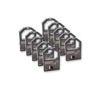 vhbw 10x Ruban encreur compatible avec Panasonic KX-P 1592, KX-P 1590, KX-P 145 i, KX-P 145 imprimante matricielle ou de reçus - noir