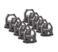 vhbw 10x Ruban encreur compatible avec Pyramid 2400, 2600 imprimante matricielle ou de reçus - noir