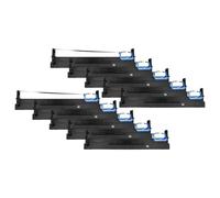 vhbw 10x Ruban encreur compatible avec Tally 1430, TD1430 imprimante matricielle ou de reçus - noir