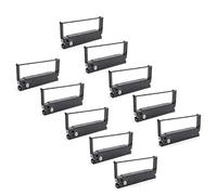 vhbw 10x Ruban encreur compatible avec Towa ET 7626 F, Prosper 7626 F, ET 7600 Serie, ET 7626 imprimante matricielle ou de reçus - noir