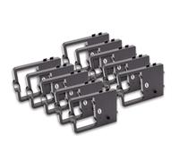 vhbw 10x Ruban encreur imprimante matricielle compatible avec NEC Matrix P2200, 808 861623 001A, P20Q, P20 - noir
