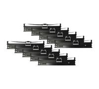 vhbw 10x Ruban encreur remplacement pour OKI 43503601 pour imprimante matricielle ou de reçus - noir