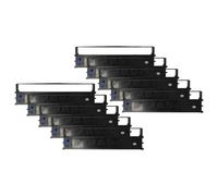vhbw 10x Ruban encreur remplacement pour OKI 43571802BE, 43571802 pour imprimante matricielle ou de reçus - noir