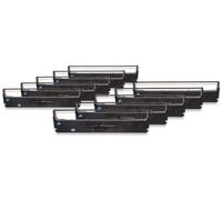 vhbw 10x Ruban encreur Ruban nylon Ruban encreur pour imprimante à matrice de points Epson FX 80, FX 80 II, FX 80 Plus, FX 800