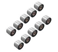 vhbw 10x Ruban transfert thermique compatible avec CAB Squix4, Mach1, Mach4, Mach2 imprimante d'étiquette résistante 50 mm x 300m résine/cire noir
