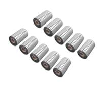 vhbw 10x Ruban transfert thermique compatible avec Godex RT700, G530, G500, EZPI 1300 imprimante d'étiquette résistante 110mmx300m résine/cire noir