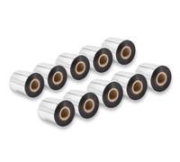 vhbw 10x Ruban transfert thermique compatible avec Godex RT700, G530, G500, EZPI 1300 imprimante d'étiquette résistante 70mmx300m cire-plus