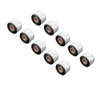 vhbw 10x Ruban transfert thermique compatible avec Godex RT700, G530, G500, EZPI 1300 imprimante d'étiquette résistante 40mmx300m résine/cire