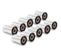 vhbw 10x Ruban transfert thermique compatible avec TSC TTP-343 Plus, TTP-268M imprimante d'étiquette résistante 100mmx300m cire-plus
