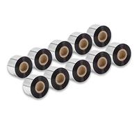 vhbw 10x Ruban transfert thermique compatible avec TSC TTP-343 Plus, TTP-268M imprimante d'étiquette résistante 40mmx300m cire-plus
