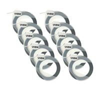 vhbw 10x Rubans de marquage 3D compatible avec Dymo 1535, 1540, 1550, 1570, 1575, 1745 imprimante d'étiquettes 9mm Blanc sur Noir